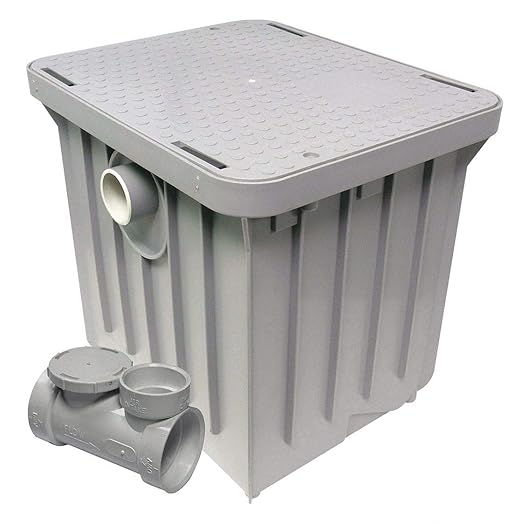 Endura 7 gpm Polypropylene Drain Interceptor for Fat Grease Oil 2 Pipe Dia 14 lb. Capacity - Drains