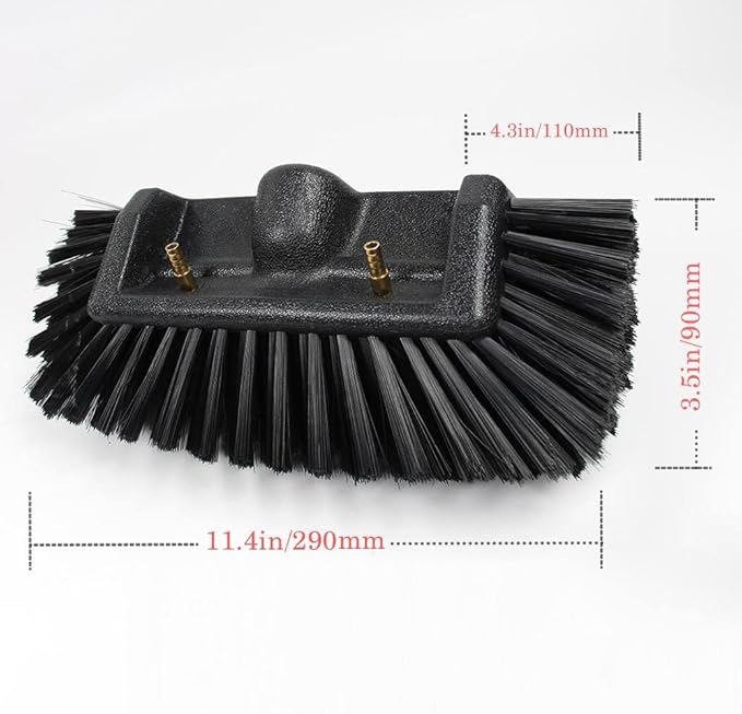 2-in-1 Telescopic Rod with 5-Surface Brush and Window Wiper – Adjustable Length of Window Cleaner – 3.6m-10.8m – Window Cleaner with Solar Panel3.6 M/12 Ft