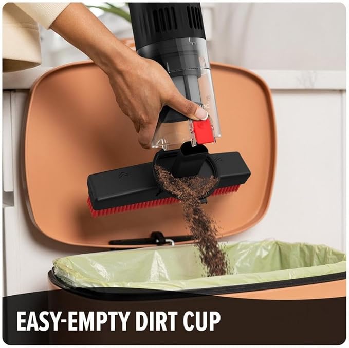 Dirt Devil Broom Vac Cordless Hard Floor Cleaner Lightweight Bagless Rechargeable Clean Every Corner Nook Cranny and Edge Cordless Vacuum Cleaners for Home Use