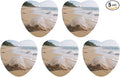 5PCS Car Air Freshener Hanging Personalized Double Sided Transparent Beach Car Fresheners Long Lasting New Cars Scents Cute Automotive Freshies for Closets Drawers (tea)