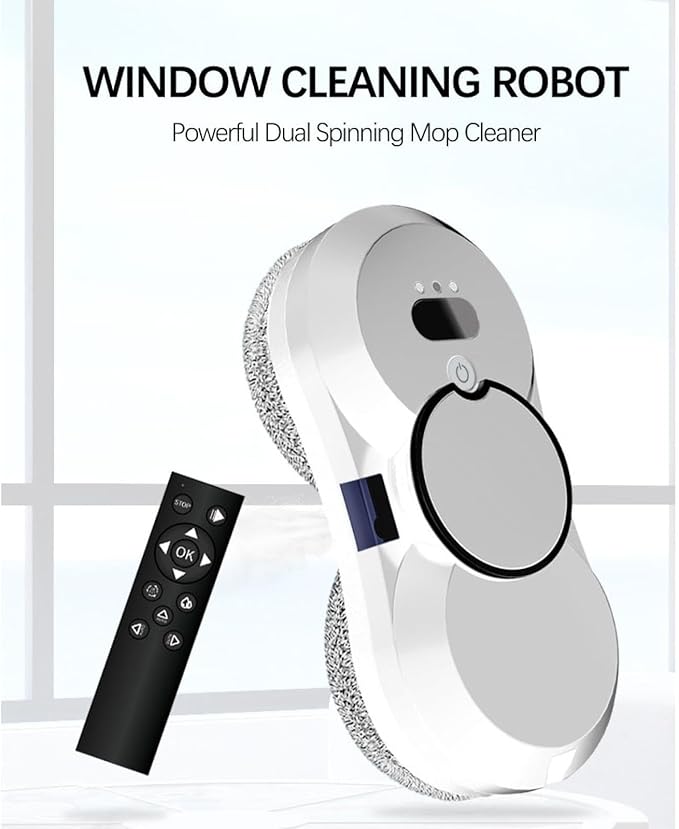 Automatic Water Jet Window Cleaner Robot Intelligent Home Automatic Window Cleaning Ultra-Thin Water Jet Window Cleaner Electric High-Level Double-Sided Glass Wiping