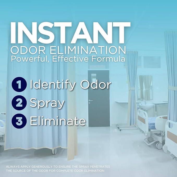 Medical &amp Commercial Grade Odor Eliminator for Cast Removal Colostomy Incontinence Wound Smell &amp Ostomy Odor in Hospitals &amp Clinics Fragrance Free Unscented Odor Neutralizer Spray 2 1