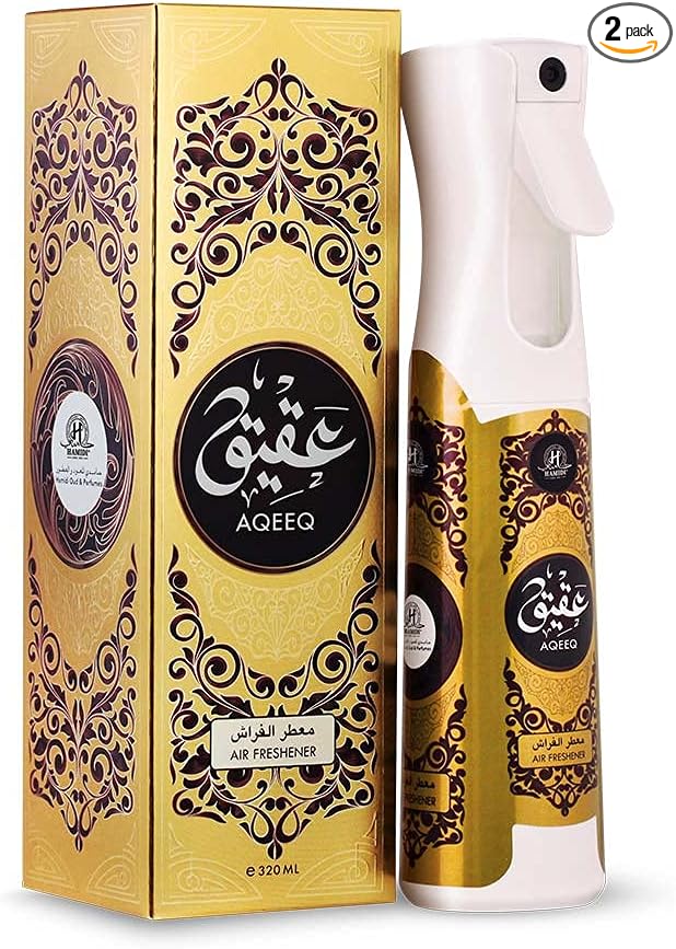 Air Freshener Spray by Hamidi 320 ml - 10.8 oz Assorted Fragrance Aromatic Fragrance For Home Pack of 2