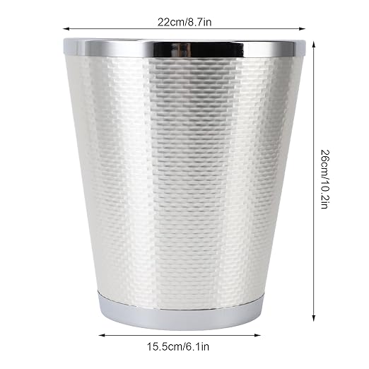 Metal Flower BucketHandcrafted Metal Wastebasket Trash Can high Value Light Luxury Japanese Style Trash Basket for Weddings Home Table Centerpiece