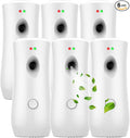 Automatic Air Freshener Spray Dispenser (6-Pack) Free Standing or Wall Mounted Adjustable Aromatherapy Machines for Home Indoor Bathrooms Offices Hotels and Commercial Places (White 001)