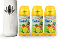 Wizard Automatic Spray Refill and Holder Kit Air Freshener for Home and Bathroom Tropical Citrus 5 Oz3 Count
