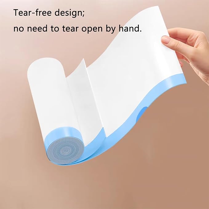 15 Gallon white drawstring trash bags No tear open large floral scent garbage bagUltra thickened plastic for tall kitchenOfficeLiving room Commercial Use 26x30 inches