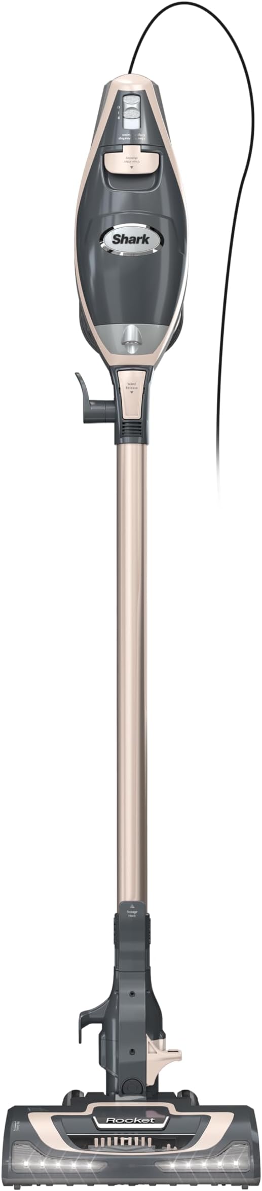 Shark Rocket Pro DLX | Corded Stick Vacuum | Removable Hand Vacuum Advanced Swivel Steering XL Dust Cup Capacity | Crevice Tool Upholstery Tool &amp Anti-Allergen Dust Brush | Gold | HV371GD