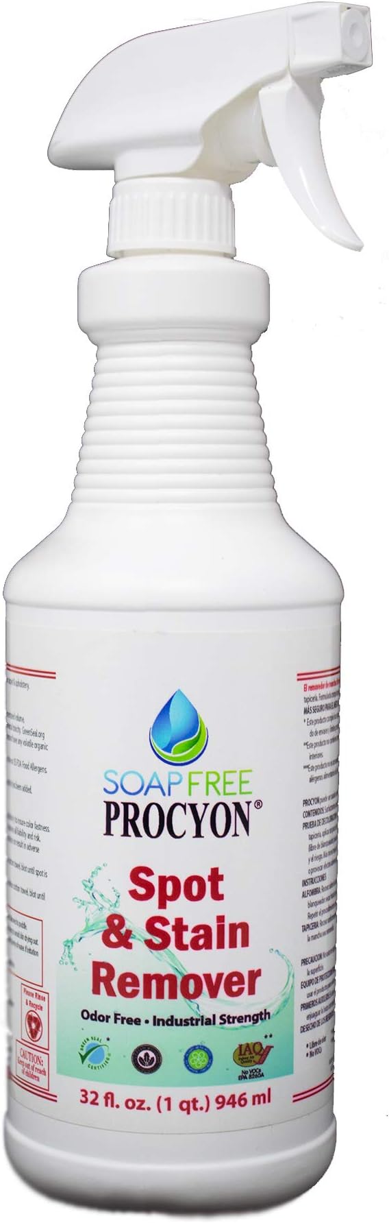 Soap Free Procyon 12 Each- 1 Case- 32 oz. Bottle Spot Remover Ready to Use (RTU)