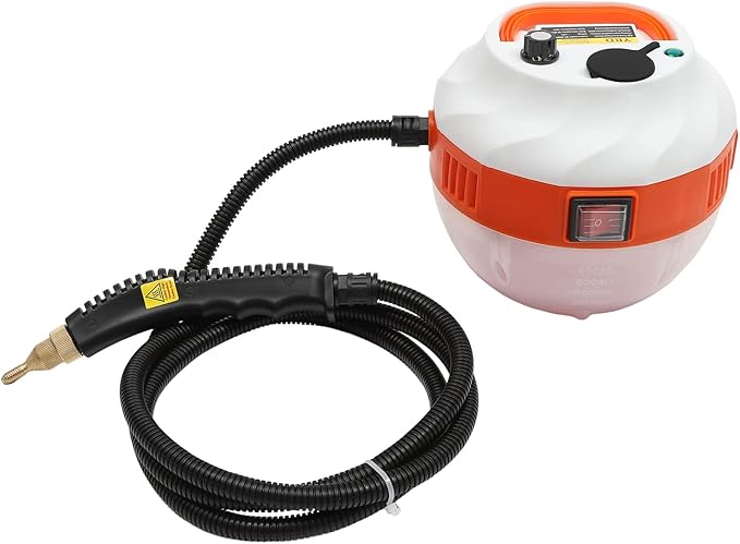Steam Cleaner Handheld for Home Use 1600W Portable Steamer for Cleaning 1.35L/0.35Gal Water Tank Capacity Steam Cleaner for Car Floor Tiles Kitchen Bathroom (White)