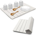 Stone Drying Mat for Kitchen Counter Quick Dry Absorbent Collapsible Dish Drying Mat Eco-Friendly Absorbent Diatomaceous Earth Mats for Dishes Bottles Cups Bathroom Any Counterop 24 x 15