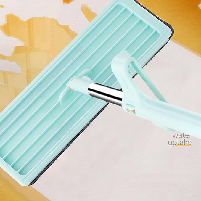Mop Hand Wash Free 360° Rotatable Long Handle Wet Dry Use Floor Flat Mop for Home Bedroom