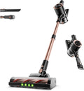 KIKETECH Cordless Vacuum Cleaner with Self-Standing Lightweight Powerful Suction VacuumLED Screen Stick Vacuum Cleaners for Home for Pet Hair Carpets Hardwood Floors H20