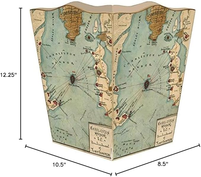 Marye-Kelley WB2743 - Charleston Fort Sumter Wastepaper Basket