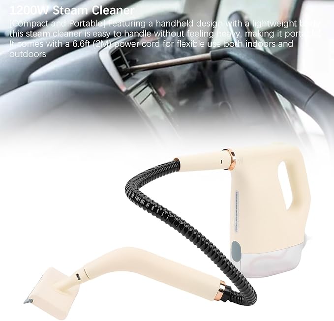 Yosoo 1200W Handheld Steam Cleaner Powerful Steam Cleaner Multi Purpose Portable Handheld Design Quick Pressurized Steam Home Steam Cleaner Kit for Tile Sink Stovetop