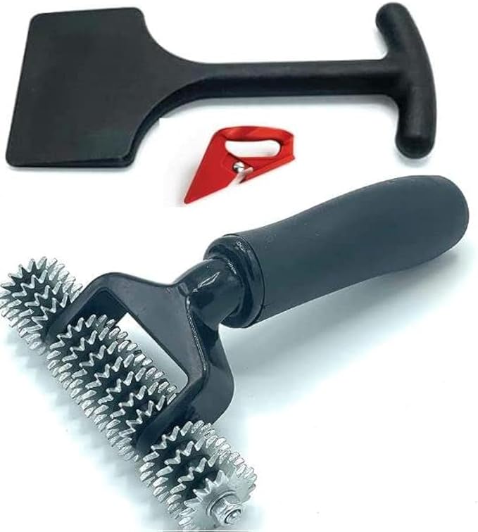 Carpet Tucker Carpet Cutter and Carpet Seam Roller Combo 3 Piece Professional Carpet Installation Tool Kit for Edges Stairs Seaming and Trimming