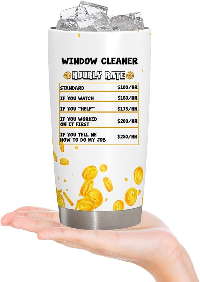 Generic Window Cleaner Gifts Gift For Window Cleaner Window Cleaner Promotion Gift thank you Window Cleaner appreciation gift Tumbler 20 Oz