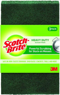 Scotch-Brite Heavy Duty Scouring Pad Dish Scrubber for Kitchen + Outdoor 3 Scrub Pads for Uncoated Pots and Pans Cast Iron Cooktops Grill Grates Oven Racks &amp BBQ Durable Long-Lasting
