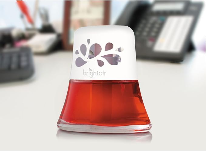 BRIGHT Air 900022CT Scented Oil Air Freshener Macintosh Apple and Cinnamon Red 2.5oz 6/Carton