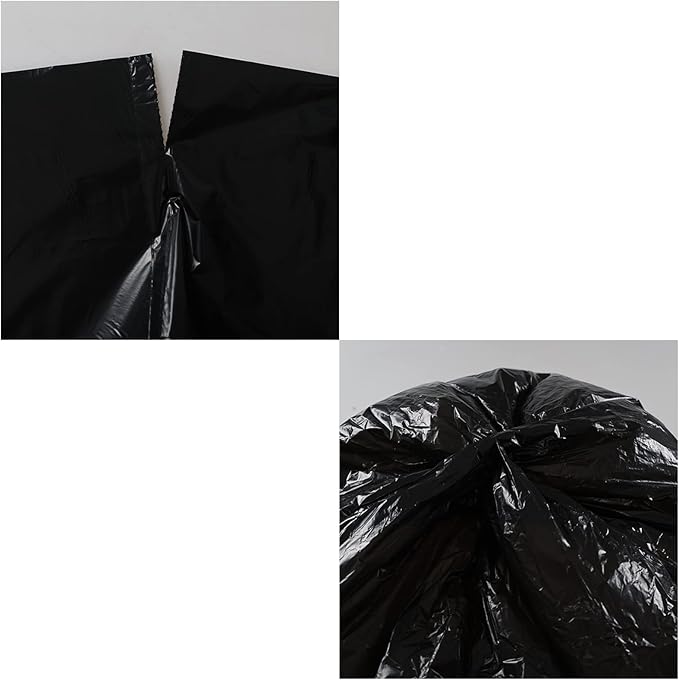 18 Gallon Large Trash Bags Black Garbage Bags 1 Roll/100 Counts