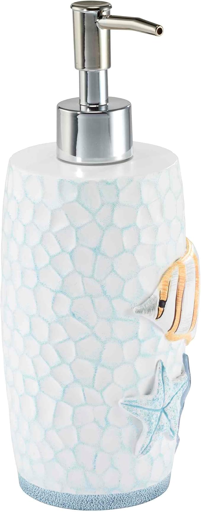 Avanti Linens - Lotion Pump/Soap Dispenser Decorative Countertop Accessories Sealife Home Decor (Ocean Friends Collection)
