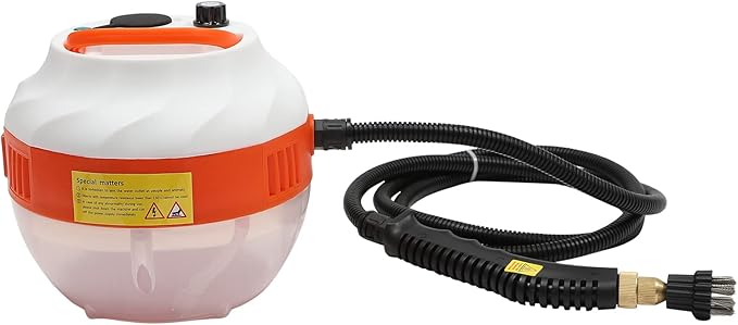 Steam Cleaner Handheld for Home Use 1600W Portable Steamer for Cleaning 1.35L/0.35Gal Water Tank Capacity Steam Cleaner for Car Floor Tiles Kitchen Bathroom (White)