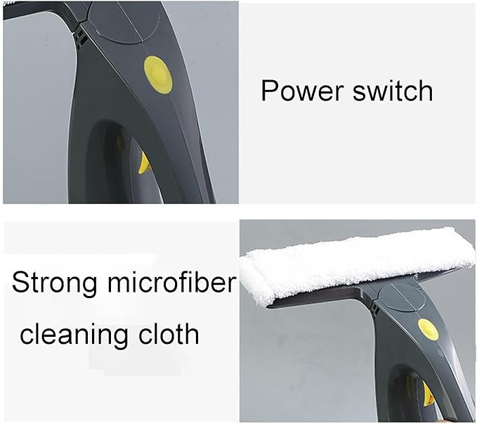 Wireless Hand-held Window Cleaner Multi-Function Wet and Dry Glass Cleaner Ergonomic Handle Plastic Hose Design Window Cleaning Equipment