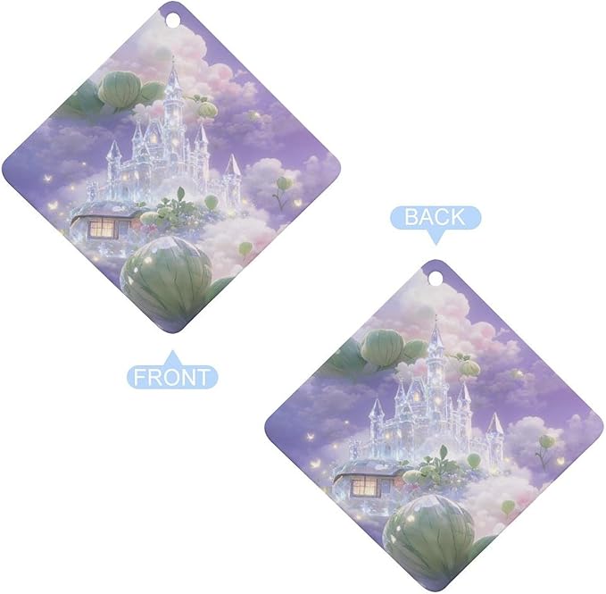 5PCS Car Air Freshener Hanging Personalized Double Sided Up Balloons Car Fresheners Long Lasting New Cars Scents Cute Automotive Freshies for Closets Drawers (tea)