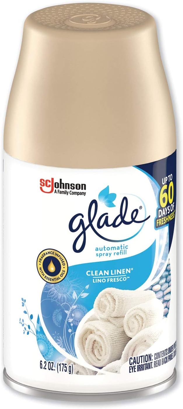 Glade Automatic Air Freshener Clean Linen 6.2 Oz 6/carton