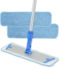 Layers 18 Inch Microfiber Mop for Floor Cleaning-Hardwood with 3 Washable Mop Pads with 59.8‘’ Extra-Long Aluminium Handle for Wet Dry Dust Household Cleaning.