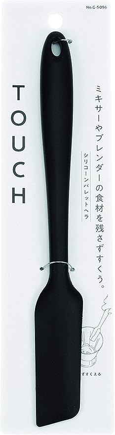 Pearl Metal Touch Silicone Palette Spatula BLACK G-5096
