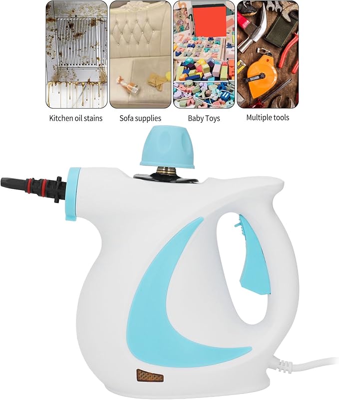 Handheld Steam Cleaner Pressurized Multi Steamer for Cleaning 900-1050W Steam Cleaner for Home Use Kitchen Bathroom Car Upholstery Crevice Floor Window Cleaning