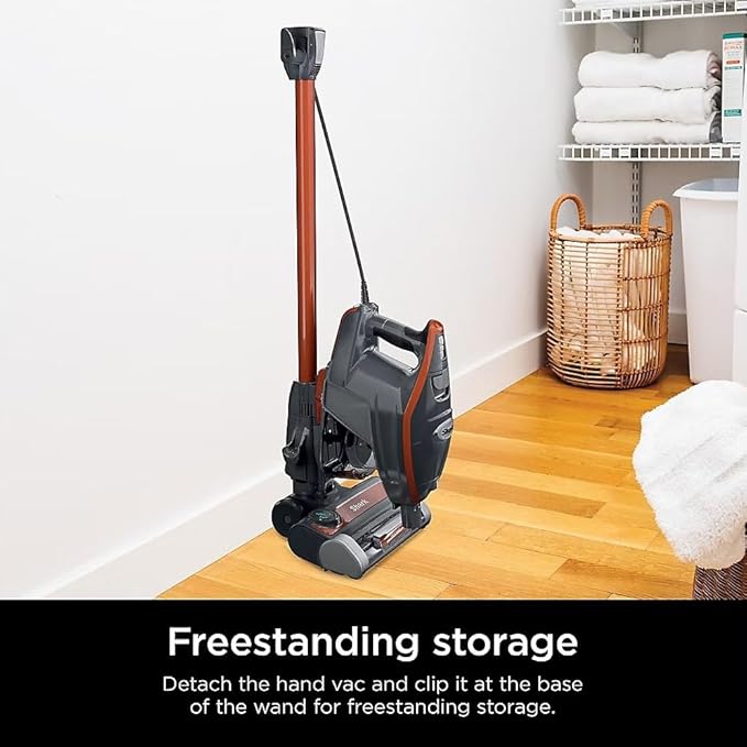 SHARK HN175 Rocket Pro Corded Stick Vacuum with Odor Neutralizer Technology Removable Hand Vacuum Advanced Swivel Steering XL Cup LED Headlights Perfect for Pets Orange (Renewed)