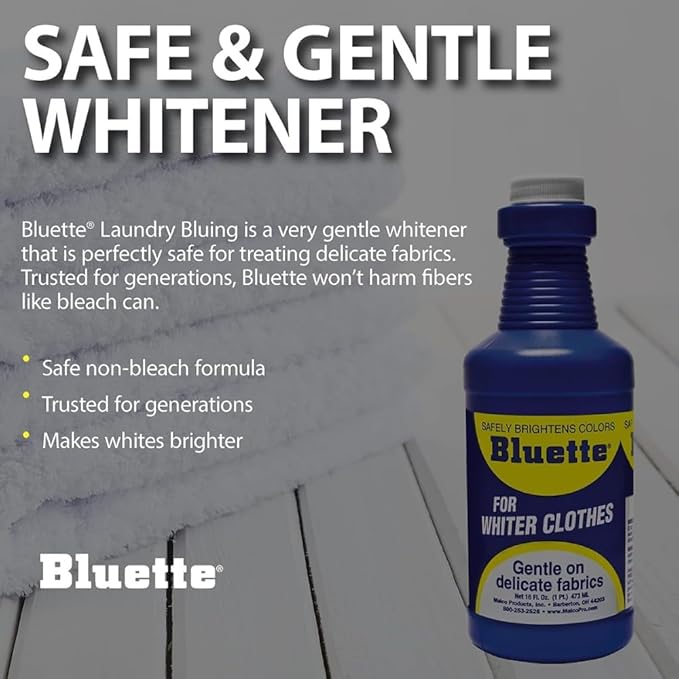 Bluette Laundry Bluing 32-Fluid Ounce (Pack of 12)