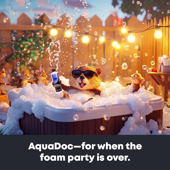 AquaDoc Spa Clarifier &amp Spa Defoamer Hot Tub Chemical Kit - Includes 16oz Water Clarifier &amp 16oz Anti-Foam for Hot Tubs