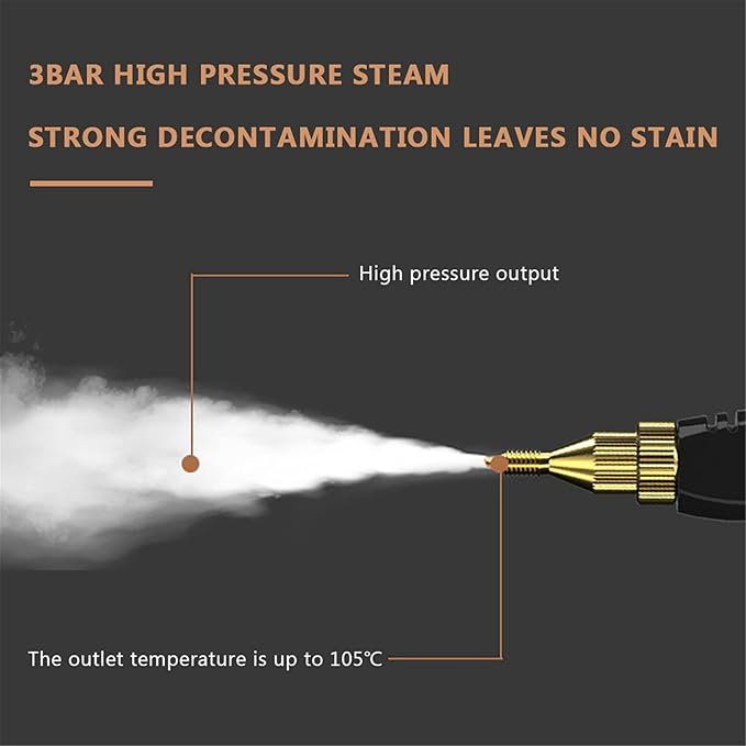 Portable Hand-held Steam Cleaner - Automatic Pump for Kitchen Bathroom Furniture and Car Detailing