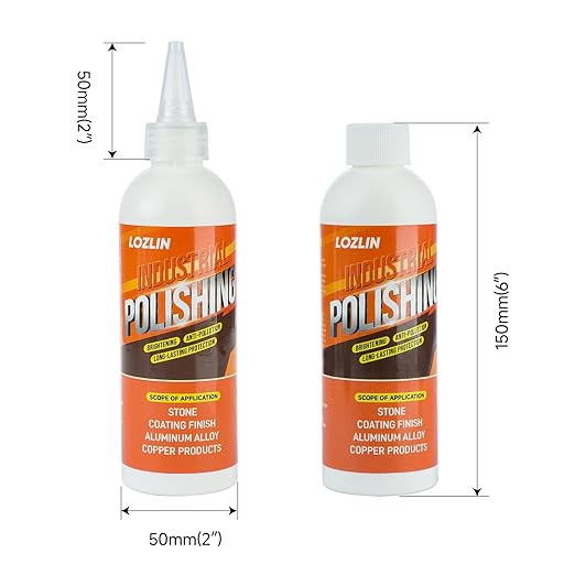 Granite Marble Quartz Polish - Stainless Steel &amp Metal Polish Paste - Mirror Finish for Countertops Furniture Stone Care &amp Renovation