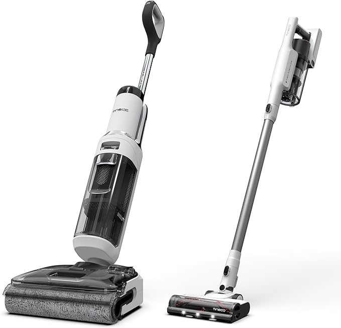 Tineco Floor ONE Stretch S6 Cordless Wet Dry Vacuum Cleaner&ampA20 Cordless Stick Vacuum Cleaner Up to 40Min-Runtime 3 Modes for Multi-Level Messes