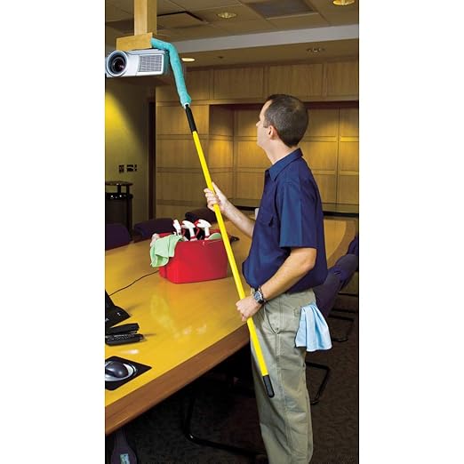 Rubbermaid Commercial Products Flexible Microfiber Dusting Wand Flexible Dusting for Office/School/Stadium/Lobby/Restaurant