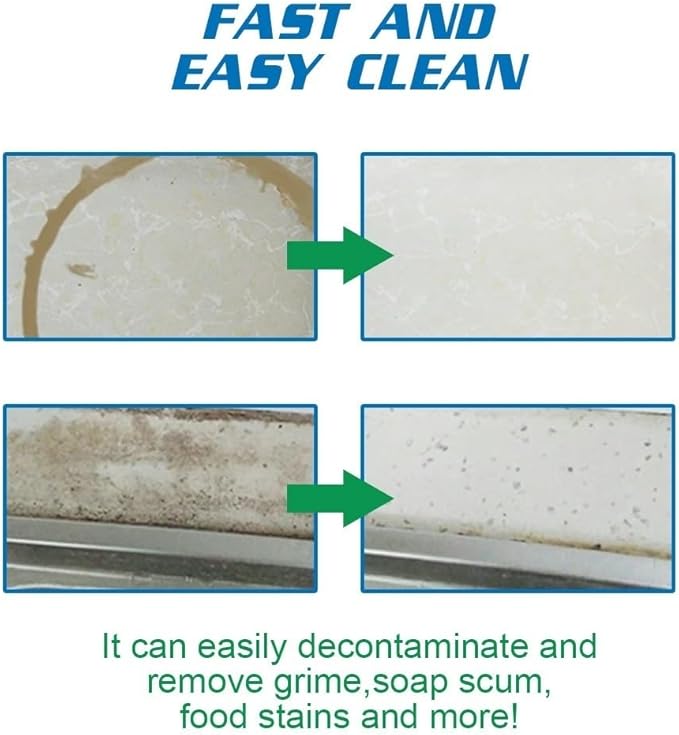 Marble Stone Platform Cleaning PowderPowder To Remove Organic Stains Such As Oil Grease Butter And Other Non-acid Stains From Most Marble Granite。 (Color : 2Count (Pack of 2))