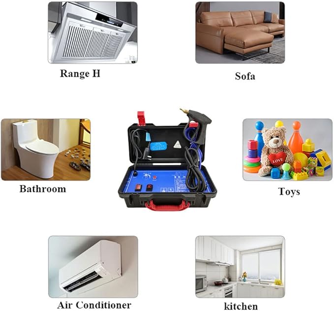 High Pressure Steam CleanerPortable Steam Cleaning Machine with High Pressure Wash FunctionHandheld Steam Cleaning Tool for Kitchen Furniture Car 110V