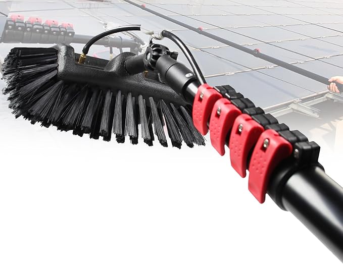 3.6-12m Window Cleaner Washing Kit Telescopic Window Cleaner extendable Cleaner Conservatory roof for Window Glass Wall Photovoltaic Panel Cleaning3.6M/12FT
