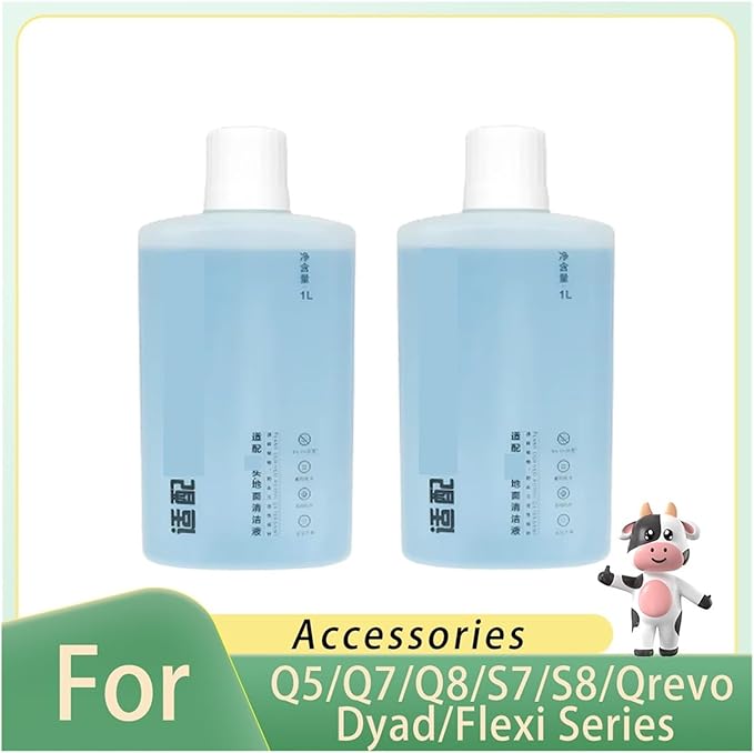 LiquidCompatible For RoborockQ5/Q7/Q8/S7/S8/Qrevo Series Dyad/Flexi Cordless Series Parts Vacuum Cleaner Cleaning Solution Accessories 1L