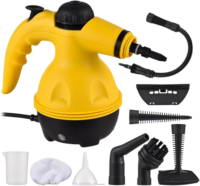 Handheld Steam Device Cleaning Steamer Tool Powerful Grout Performance with Fast Heating Precision Floor to Fabric Sanitizing Utility Comprehensive Dirt Lifting Support for Car Interiors
