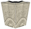 WB1589 Antique New Orleans Map Wastepaper Basket