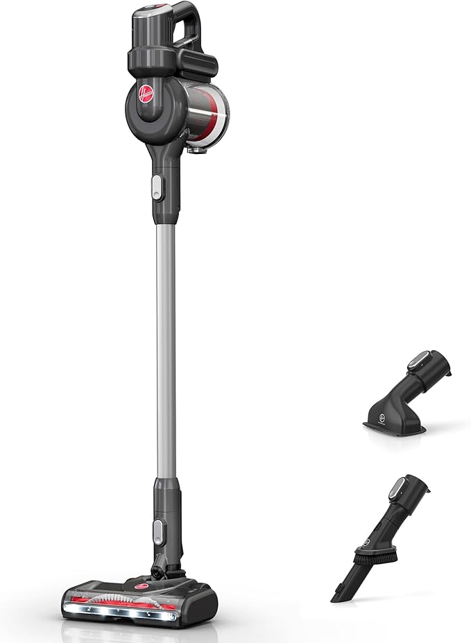 Hoover Excelerate Cordless Stick Vacuum Cleaner with Included Tools for Carpet and Hard Floors Lightweight Design Powerful Suction LED Headlights BH59000V