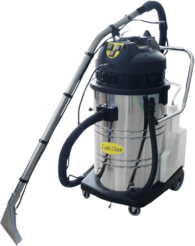 60L Commercial Carpet Cleaner 6 in 1 Multi-Purpose Portable Floor Cleaning MachineCarpet Deep Cleaner with 360° swiveling wheels for Sofas Curtains Floor Home Hotel
