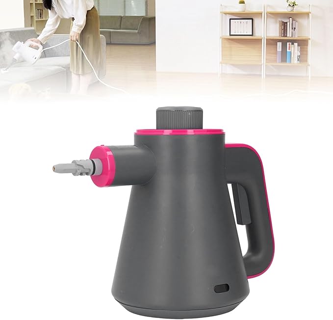 Handheld Steam Cleaner 1000W Portable Upholstery Steamer for Car Interior Mattress &amp Kitchen – High-Temperature Multi-Surface Steam Cleaner with US Plug (110V)