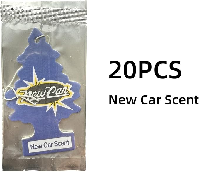 5/20pcs Natural Tea-Scented Car Air Freshener - Hanging Car Interior Accessories(20pcs New Car Scent)