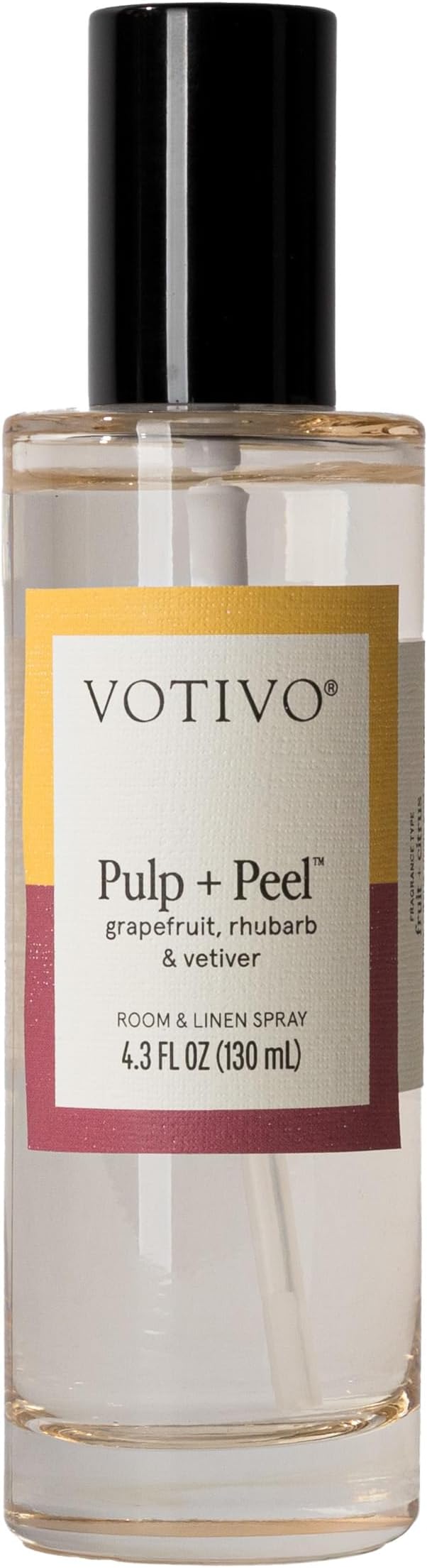 Votivo Pulp + Peel 4.3 oz Room &amp Linen Spray | Scented Air Freshener for Linens &amp Living Areas | Premium Long Lasting Fragrance